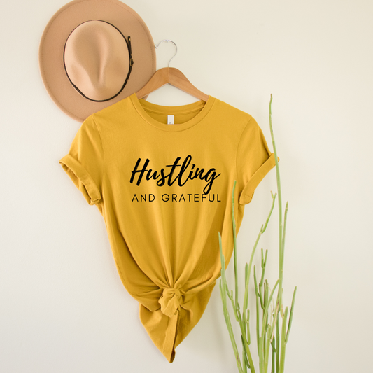 Hustling and Grateful T-shirt - Let'Soul