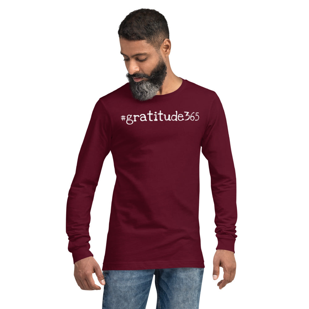 Men's #gratitude365 Long Sleeve Tee - Let'Soul