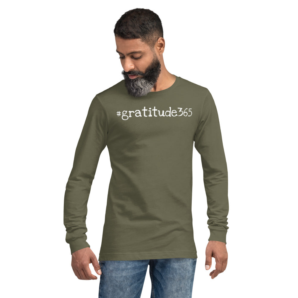 Men's #gratitude365 Long Sleeve Tee - Let'Soul