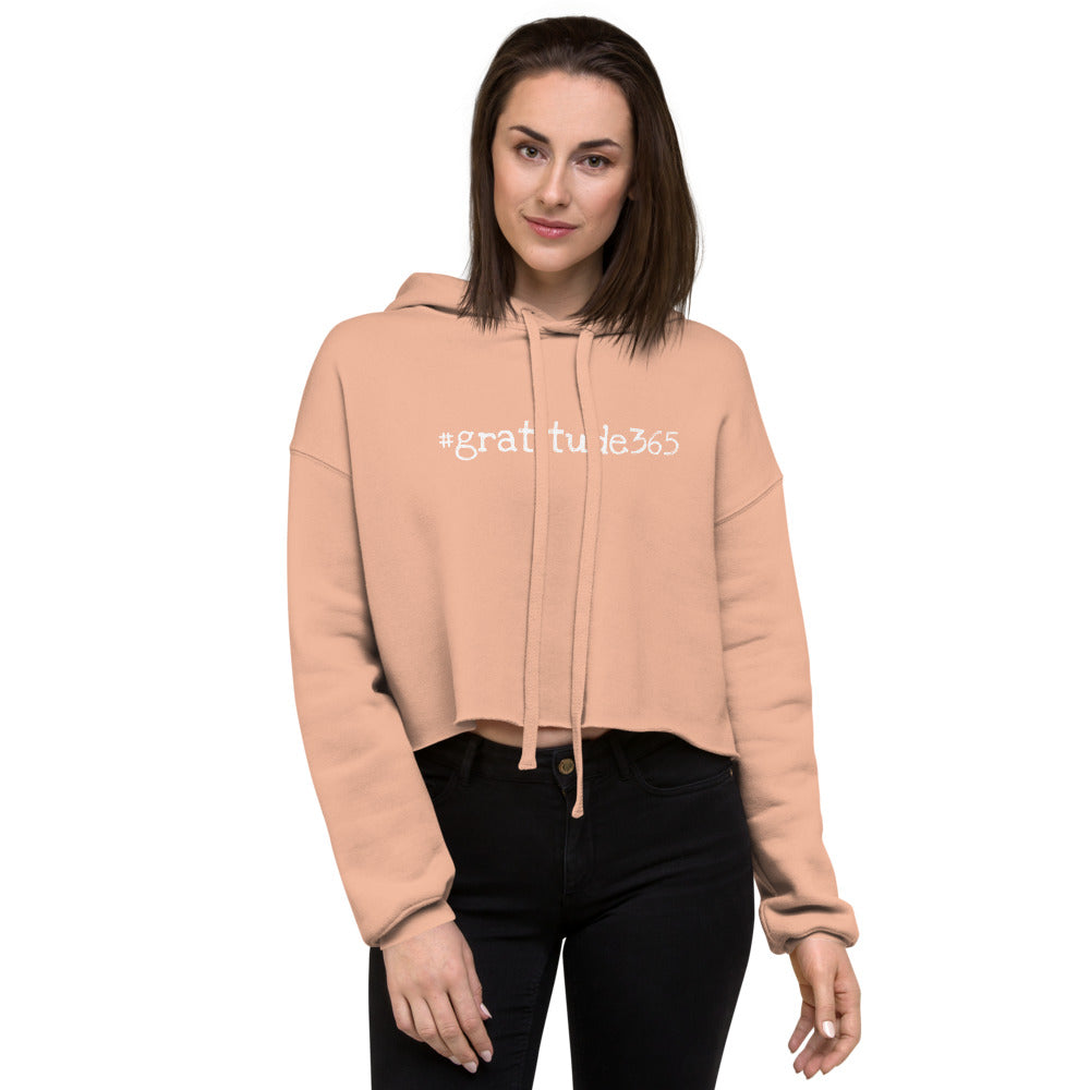Women's #gratitude365 Crop Hoodie - Let'Soul