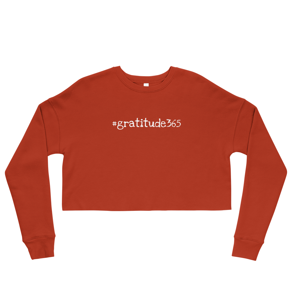 Women's #gratitude365 Crop Sweatshirt - Let'Soul