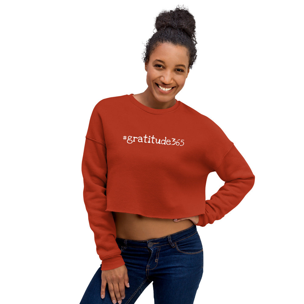 Women's #gratitude365 Crop Sweatshirt - Let'Soul