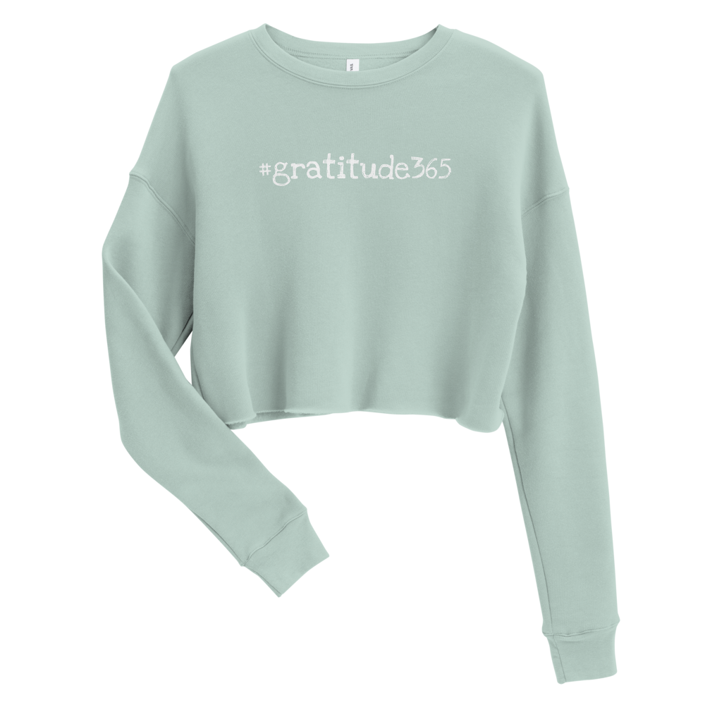 Women's #gratitude365 Crop Sweatshirt - Let'Soul