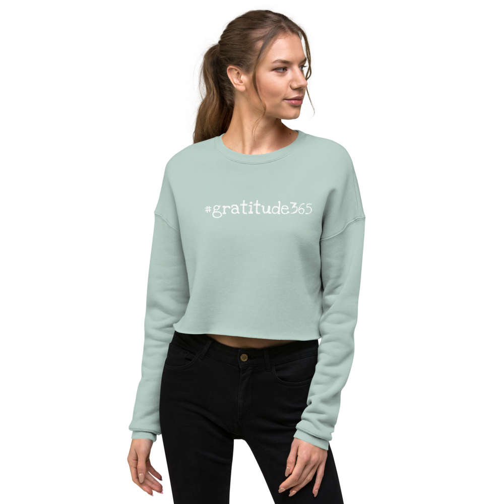Women's #gratitude365 Crop Sweatshirt - Let'Soul