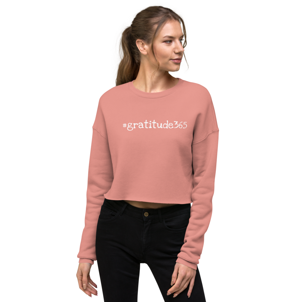 Women's #gratitude365 Crop Sweatshirt - Let'Soul