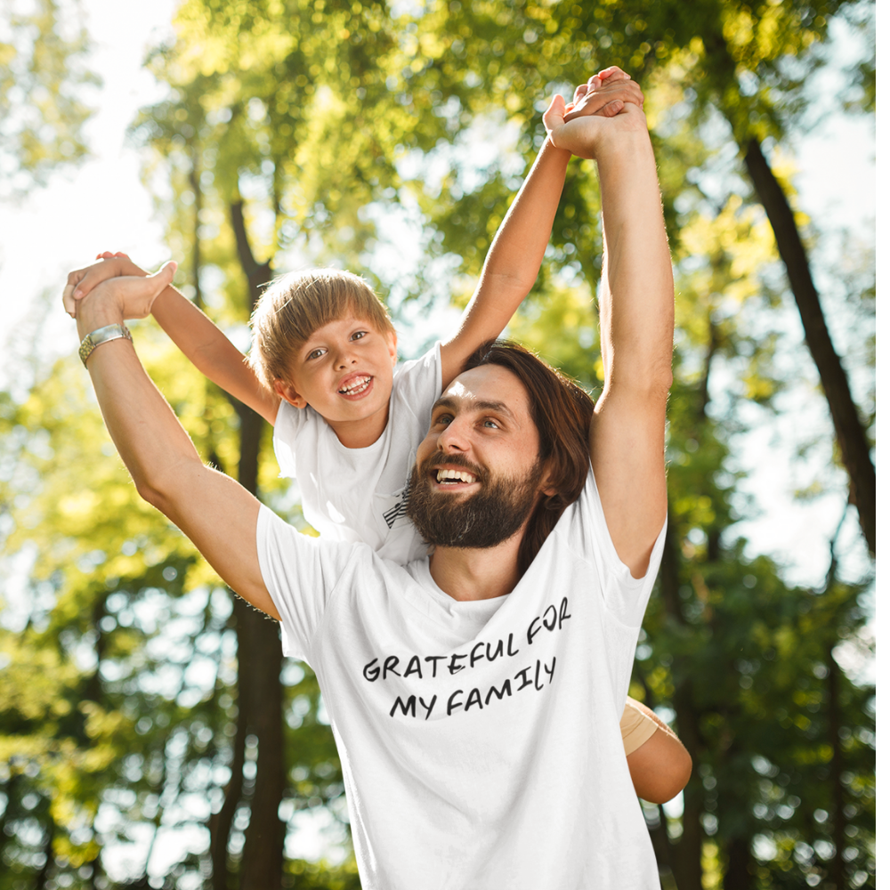 Men's Grateful For My Family T-Shirt - Let'Soul