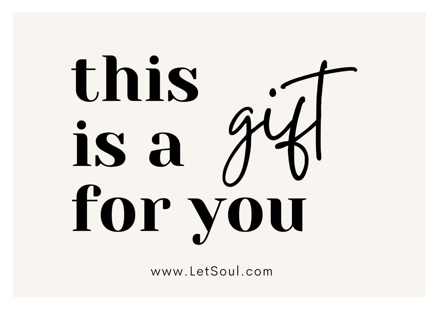 Let'Soul E-Gift Card