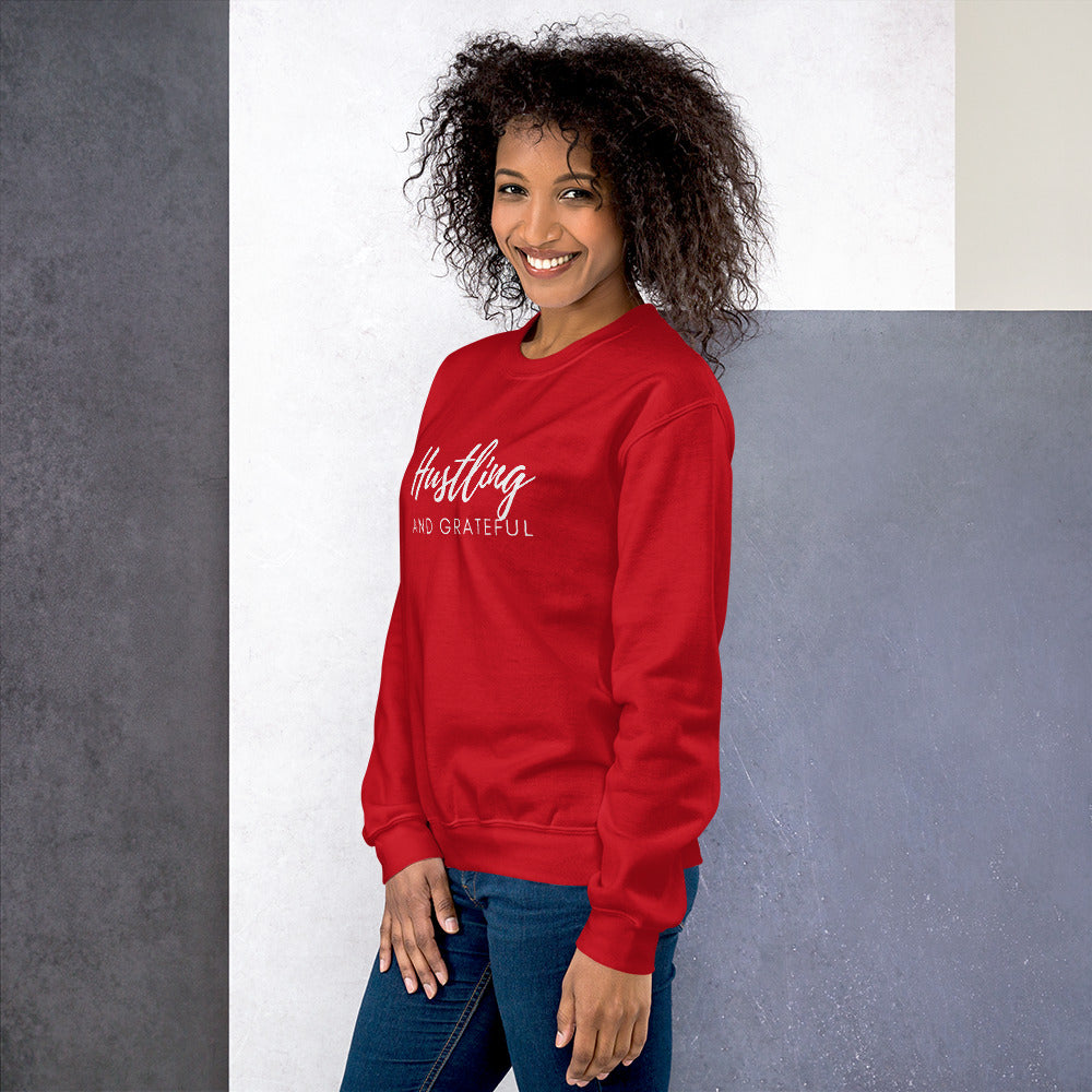 Red discount sweatshirt ladies